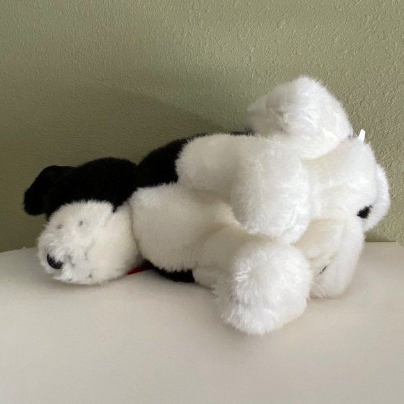 Creations by Dakin plush black/white dog stuffed toy terrier 2-tone face 14.5"x1 - Picture 7 of 8